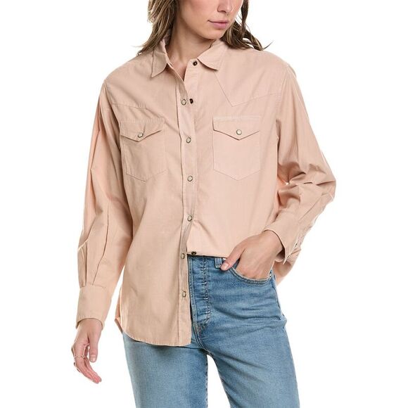 The Great Womens  The Heritage Shirt, Pink - Picture 1 of 3